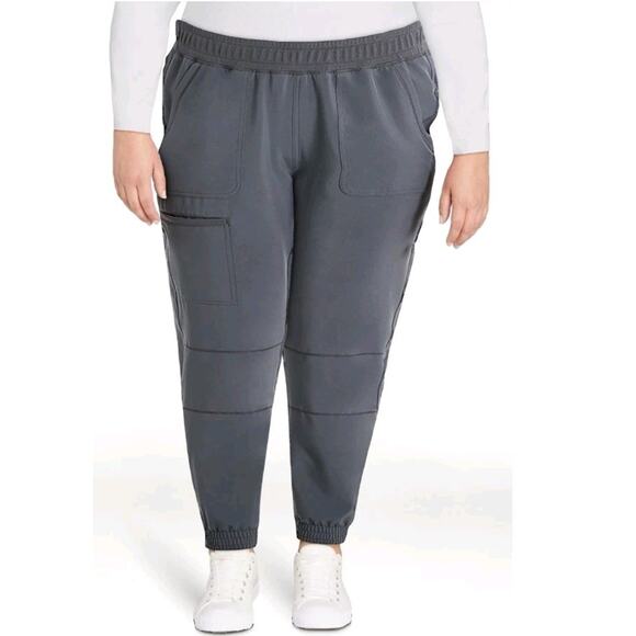 Scrubstar Ultimate Yoga Waistband Jogger Scrub Pants Pewter Gray Womens 3XL NEW - Picture 1 of 3